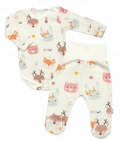 Baby Nellys 2-dílná sada body dl. rukáv