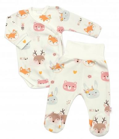 Baby Nellys 2-dílná sada body zap. bokem