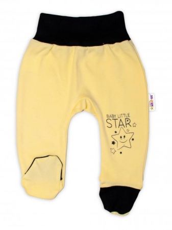 Baby Nellys Kojenecké polodupačky, žluté - Baby Little Star, vel. 86, 86 (12-18m)