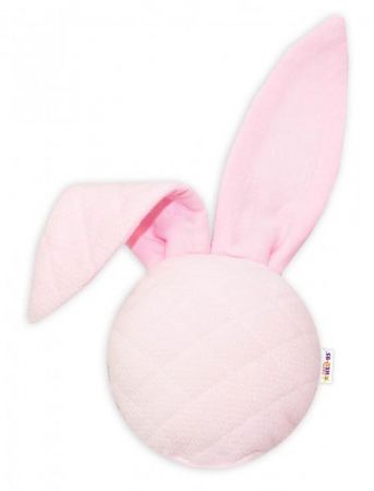 Baby Nellys Chrastítko/přítulníček, Mini zajíček - Velvet, růžový