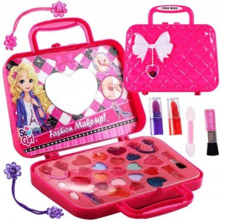 Tulimi Dětská toaletní sada v kabelce Fashion Make-up! - růžová