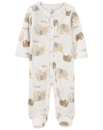 CARTERS CARTER'S Overal na druky Sleep&Play Grey Elephant kluk 9m