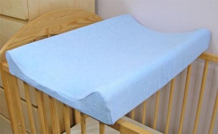 Baby Nellys Froté potah na přebalovací podložku, 70cm x 50cm - modrý