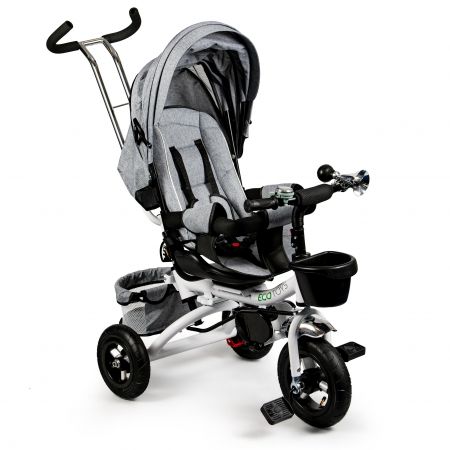 Dětská tříkolka Ecotoys šedá
