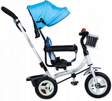 Dětská tříkolka Ecotoys s otočným sedátkem modrá