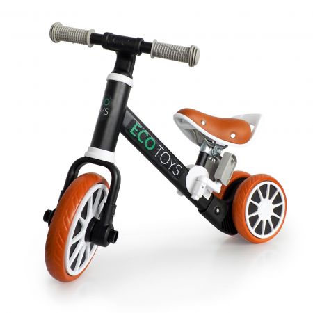 Dětské odrážedlo Ecotoys 2v1 s pedály černé