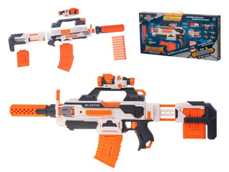 Ikonka PISTOLE BLASTER MODULAR KARBIN 4v1 30 nábojů