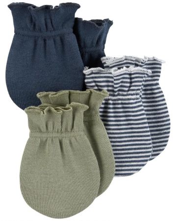 CARTERS CARTER'S Rukavice Mix kluk 3ks 0-3m