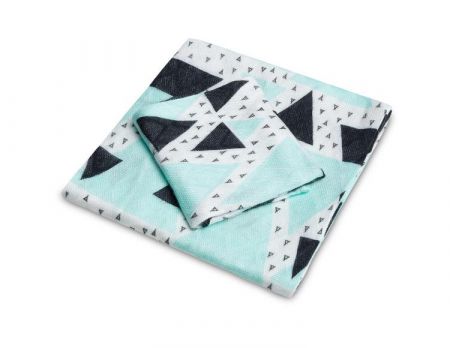 SENSILLO BAMBUS PIEL.KPL. 30x35 75x75 TRIANGLE GREEN