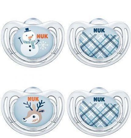 NUK 176236 SM.SIL.SNOW 6-18 2KS/BOX