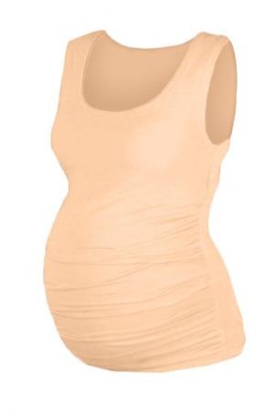 Nellys Be MaaMaa Top, tílko DANA nejen pro těhotné - meruňková, vel. L/XL, L/XL