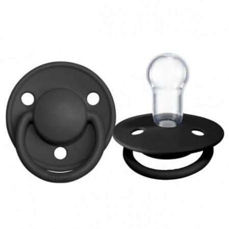 BIBS 1010210 SILIKONOVÉ BRADAVKY DE LUX ČERNÉ 0-36