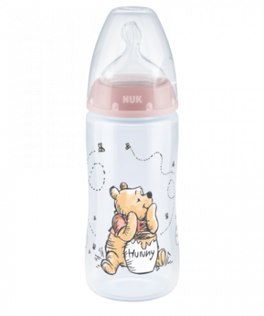 NUK 741022 LÁHEV 300ML INDIKÁTOR TEPLOTY SILIKONOVÁ SAVIČKA 0-6