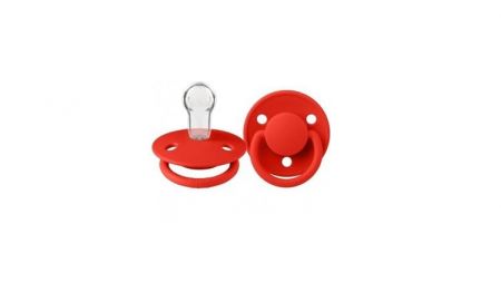 BIBS 1010290 CANDY APPLE SILIKONOVÁ SAVIČKA 0-36 DE LUX
