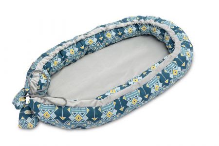 SENSILLO VELVET COCON 80x45 ORNAMENT BLUE