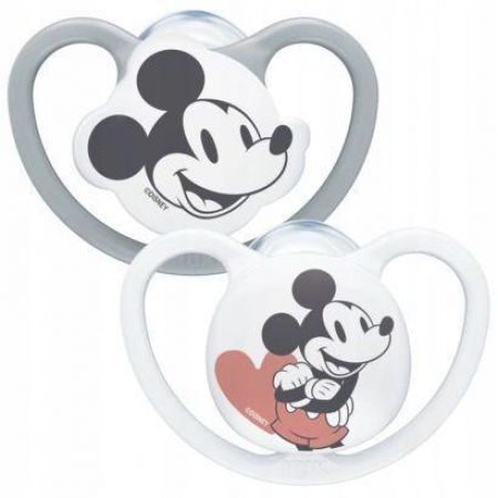 NUK 177176 SILIKONOVÝ DUDLÍK MICKEY MOUSE 18-36 2KS/KS