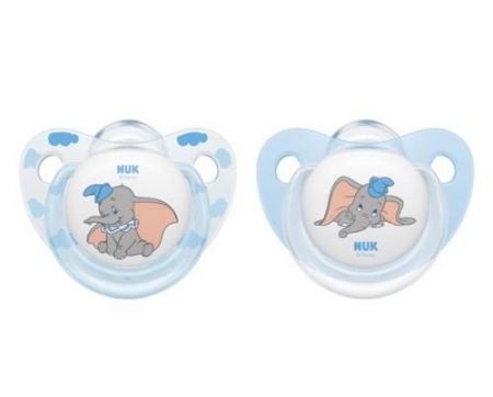 NUK 730524 DISNEY DUMBO SILIKONOVÝ DUDLÍK 0-6 2KS/KS