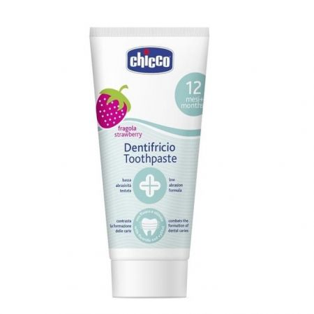 Chicco 918714 FLUORIDOVÁ ZUBNÍ PASTA 50ML JAHODA 12M