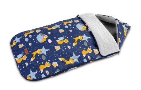 SENSILLO SAMETOVÝ SPACÍ PYTEL NAVY BLUE FOXES