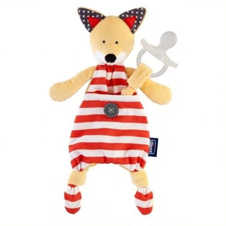 105977 Chicco dudlík plyšový Pocket Friend oranžová liška