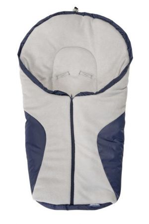 SENSILLO SPACÍ PYTEL NA AUTOSEDAČKU - TMAVĚ MODRÝ / ŠEDÝ FLEECE 75 X 36