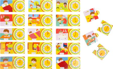 Small foot by Legler Small Foot Dřevěné puzzle Hodiny