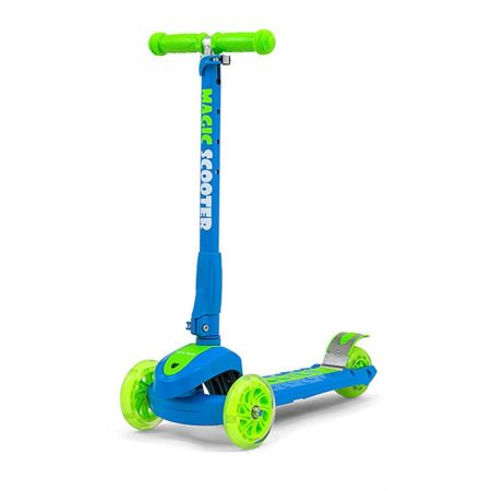 Dětská koloběžka Milly Mally Magic Scooter blue-green