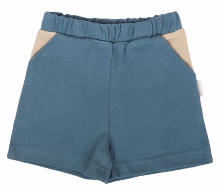 Mamatti Bavlněné kraťásky Dinosaurus - modré, vel. 86, 86 (12-18m)