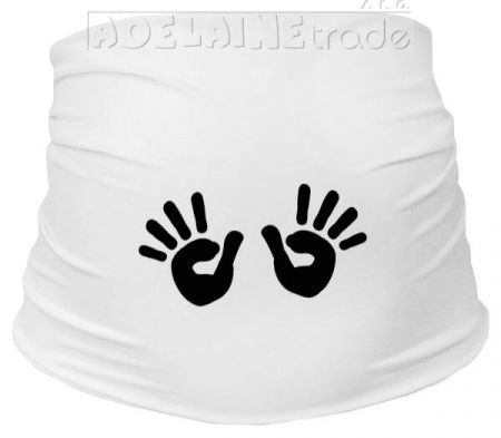 Mamitati Těhotenský pás s ručičkami, vel. S/M - bíl, S/M