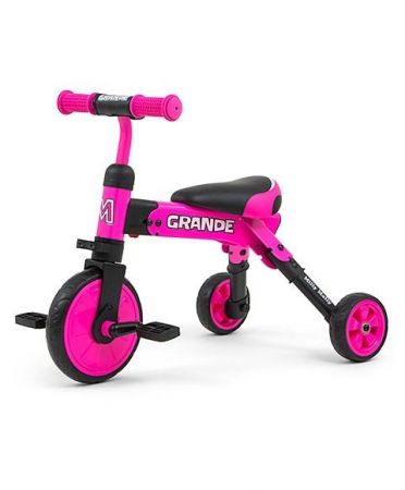 Dětská tříkolka 2v1 Milly Mally Grande pink