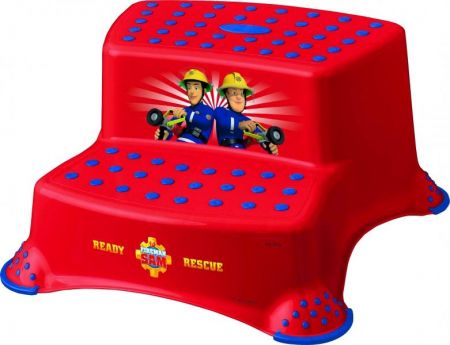 Keeeper Stolička - schůdky s protiskluzovou funkcí - Fireman Sam - červené