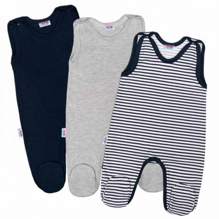 Kojenecké dupačky New Baby Classic II Kluk 3ks Dle obrázku 80 (9-12m)