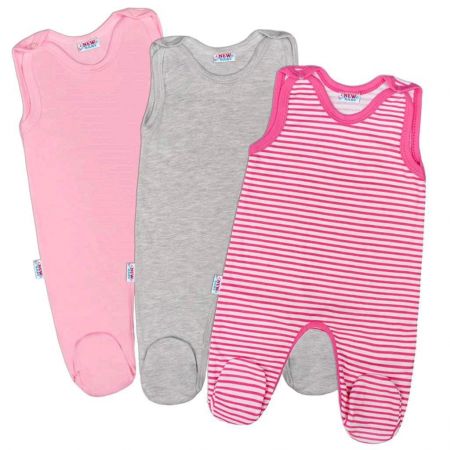 Kojenecké dupačky New Baby Classic II Holka 3ks Dle obrázku 80 (9-12m)