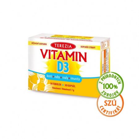 Vitamin D3 1000 IU TEREZIA 30 kapslí