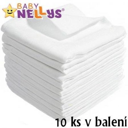 Kvalitní bavlněné pleny Baby Nellys - TETRA BASIC 70x80cm, 10ks v bal.