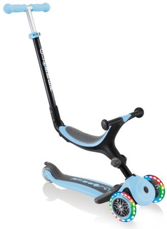 GLOBBER - Koloběžka Go Up Foldable Plus Lights Pastel Blue
