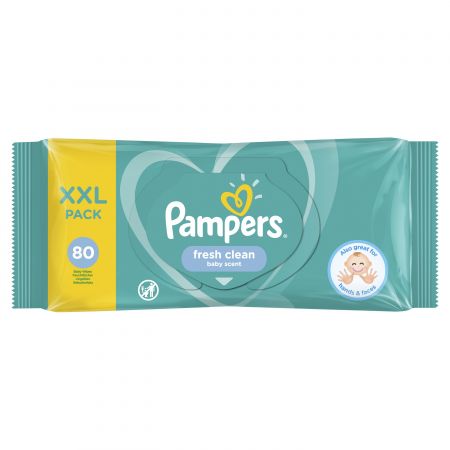 Pampers ubrousky Fresh Clean XXL 80ks