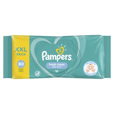 Pampers ubrousky Fresh Clean XXL 80ks