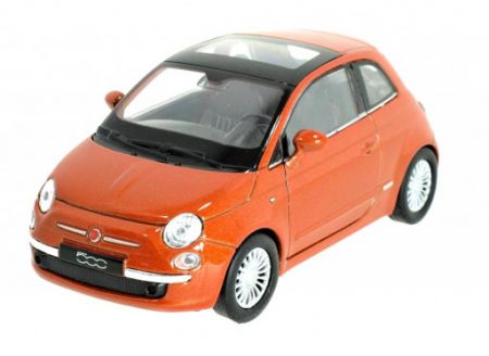 Welly Fiat 500, Oranžový 1:34-39