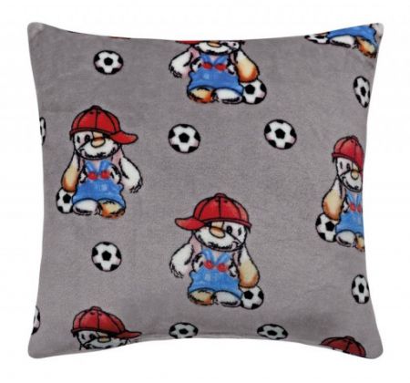 Bellatex Polštářek Mazlík Pejsek s míčem - 38x38cm
