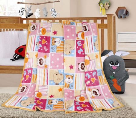 Bellatex ELLA dětská přikrývka Růžový patchwork - 75x100 cm