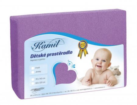 Bellatex Dětské froté prostěradlo - světle fialová - 60x120 cm