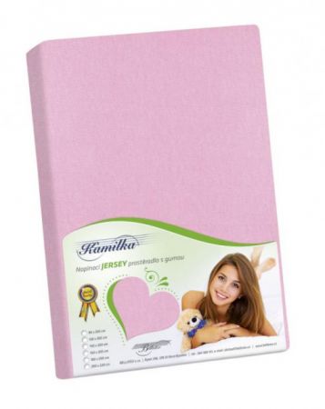Bellatex Prostěradlo jersey - růžová - 90x200 cm