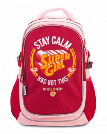 Školní batoh s pončem Supergirl – STAY CALM