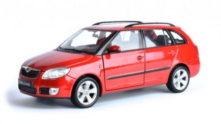 Welly Škoda Fabia Combi Červená (2009) 1:24