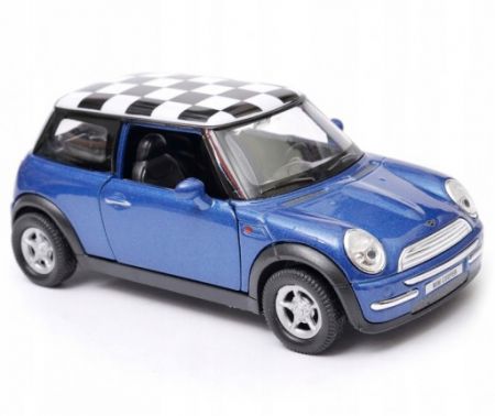 Welly Mini Cooper (chess-board blue) 1:34-39