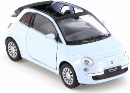 Welly Fiat 500 C ´10 (l.blue) 1:34-39