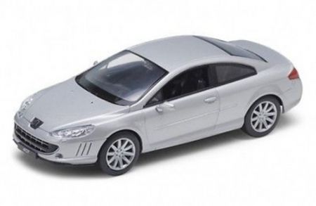Welly Peugeot Coupe 407, Stříbrný 1:34-39