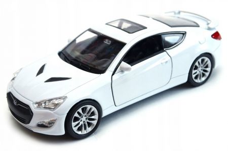 Welly Hyundai Genesis II Coupe, bílé 1:34-39