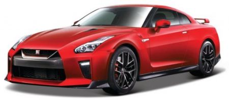 Bburago Nissan GT-R (2017) Červený 1:24